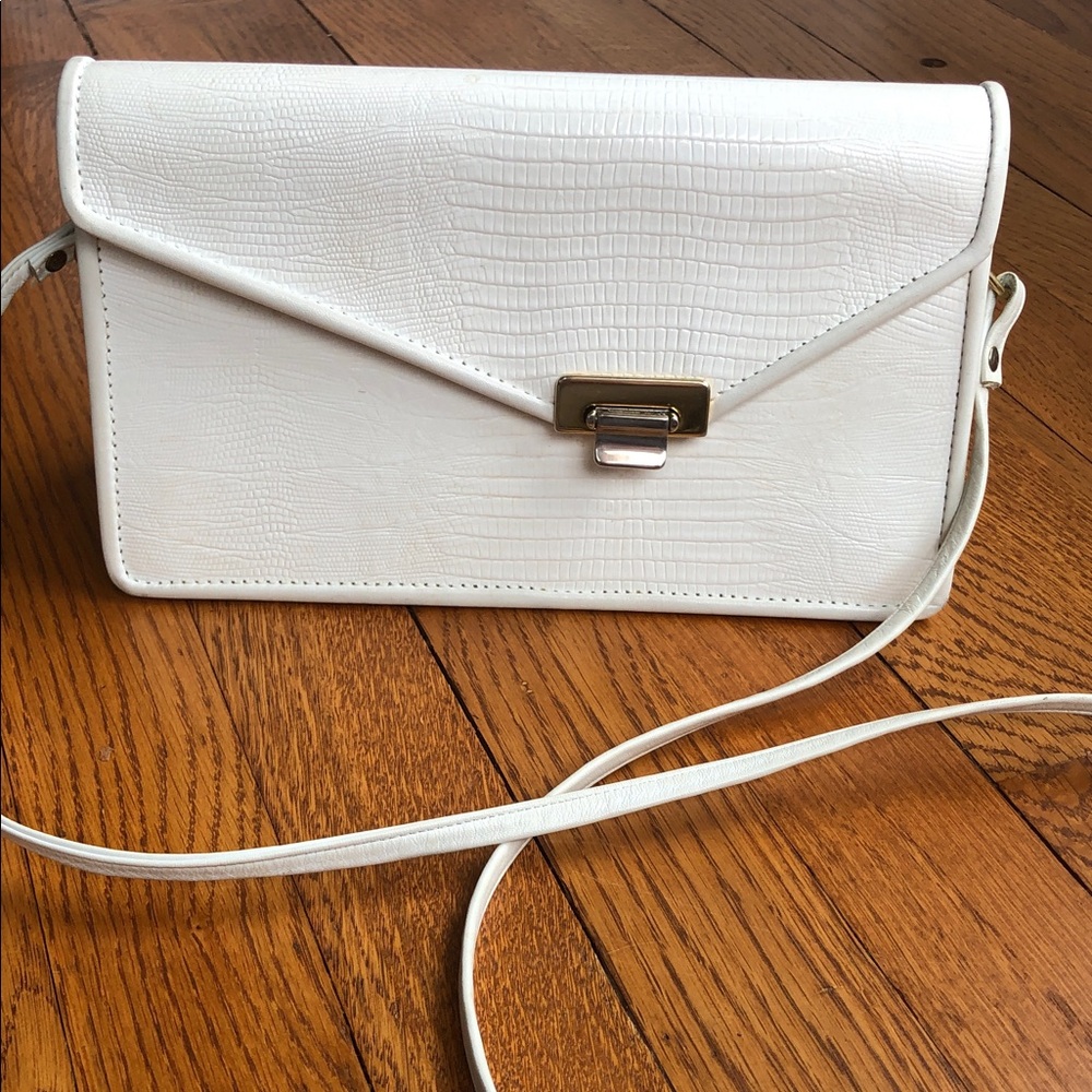 Roche Leather Co. White Elegant Crossbody